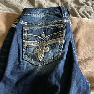 Like New Rock Revival Boot Cut Jeans Size 34